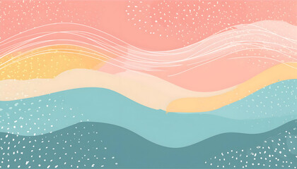 Abstract brush craft style background handmade prints on digital art concept, Generative AI.