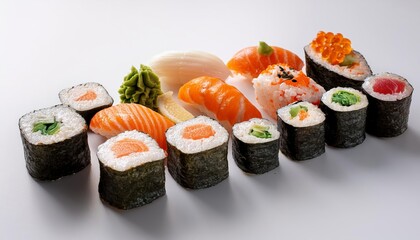 sushi on a chopping board 