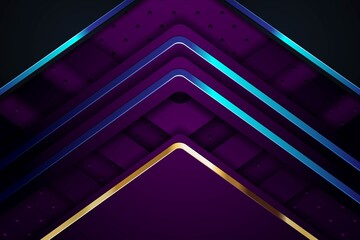 Obraz premium Abstract background with purple, gold and blue stripes.