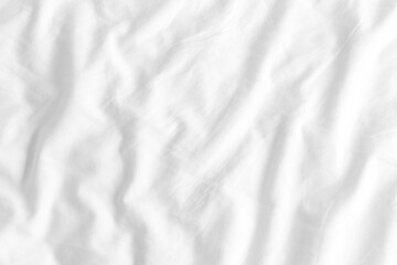 Close up white wrinkled fabric texture rippled surface, Soft focus for background.