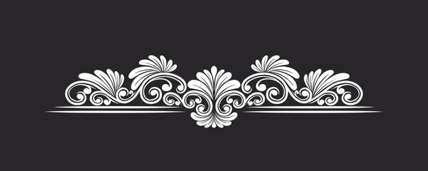 Vintage Baroque Victorian frame border victorian monogram floral engraved scroll ornament wedding