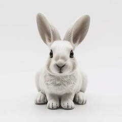 Obraz premium medium shot of porcelain animal figurine, isolated on a white background, bright and vivid tonality, 