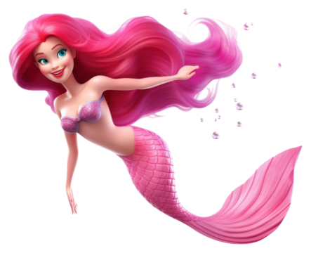 PNG Swimming adult doll pink.