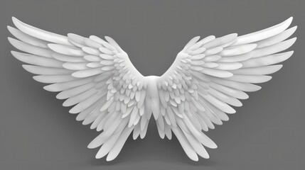 Fototapeta premium White Angel Wings