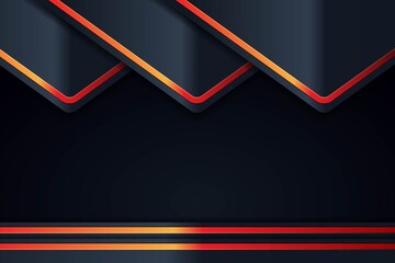 Abstract dark background with red and orange lines.