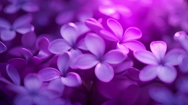 Abstract pastel purple and pink lilac flowers close up. Summer minimal floral background.