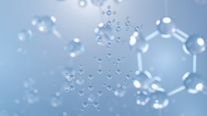 methylergometrine molecular structure 3d, oxytocic, structural chemical formula view from a microscope
