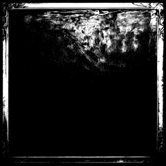 Black Grunge Background with Silver and White Center in Distressed Metal