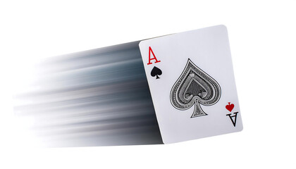  Flying Playing Card (Ace of Hearts)- Flying playing card for poker and gambling, ace of_1(133)