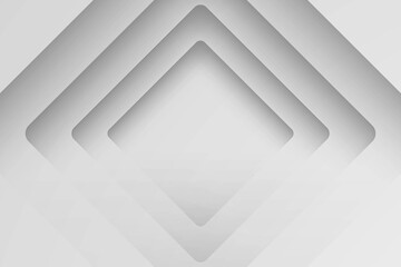 Abstract white diamond pattern with 3D shadow effect.