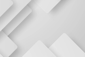Abstract white geometric background with copy space.