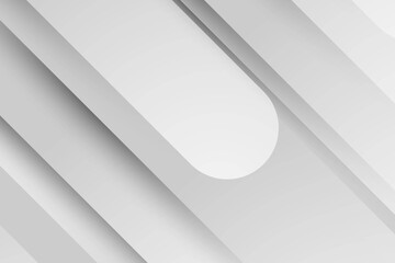 Abstract white geometric background with diagonal lines and a circle.