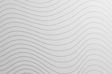 Abstract white wavy background with lines.