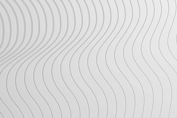 Abstract white wavy lines background.