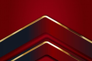 Red and gold abstract geometric background.