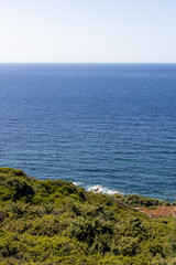 Coastal Cliff Overlooking Blue Sea