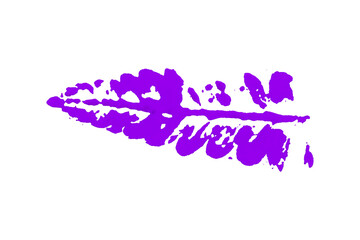 Purple watercolor background. Artistic hand paint. Isolated on transparent background.
