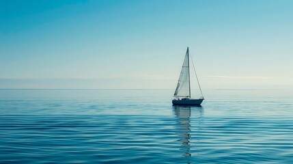 Fototapeta premium Solitude on the Open Sea