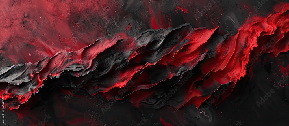 Poster artistic background adorned with red and black hues perfect for a copy space image