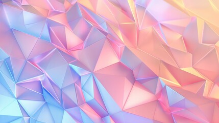 Obraz premium Abstract polygonal background. Triangular low poly style. 3d rendering
