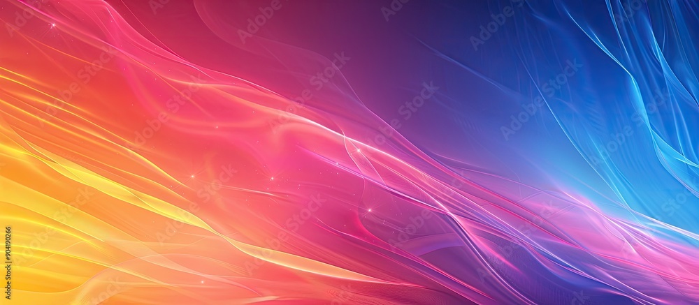 Poster vivid abstract gradient mesh backdrop with copy space image