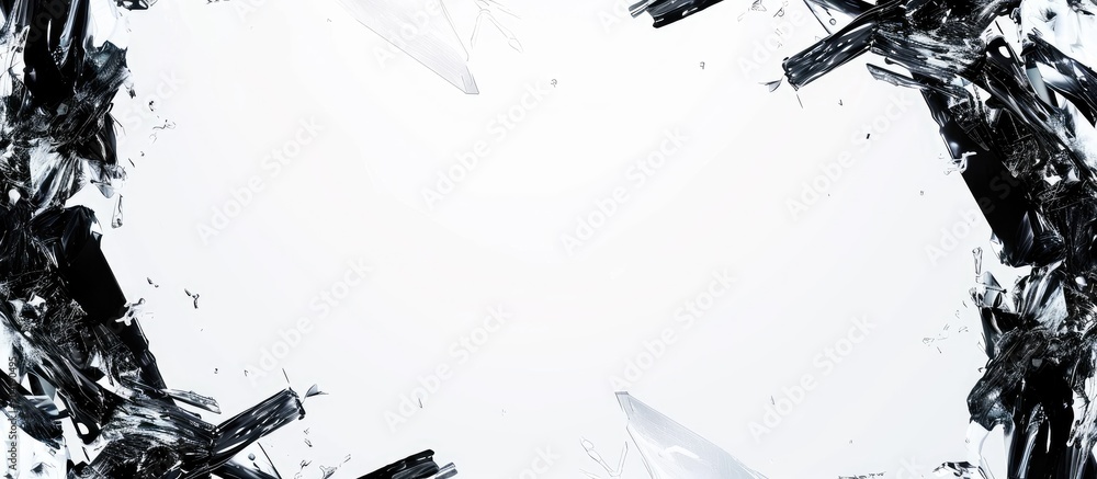 Aufkleber a rectangular frame created from office clips against a white backdrop featuring space for adding im