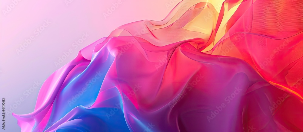 Aufkleber vibrant abstract gradient with copy space image