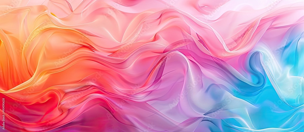 Poster vivid abstract gradient mesh backdrop with copy space image