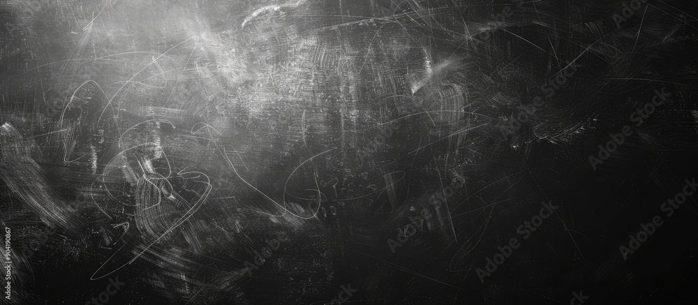 Poster free blackboard texture background with abstract chalk design ideal for product or advertising text 