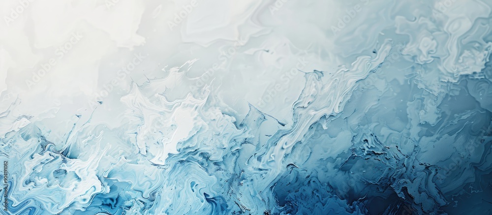 Poster abstract canvas texture in white and blue with design elements perfect for adding text or images cop