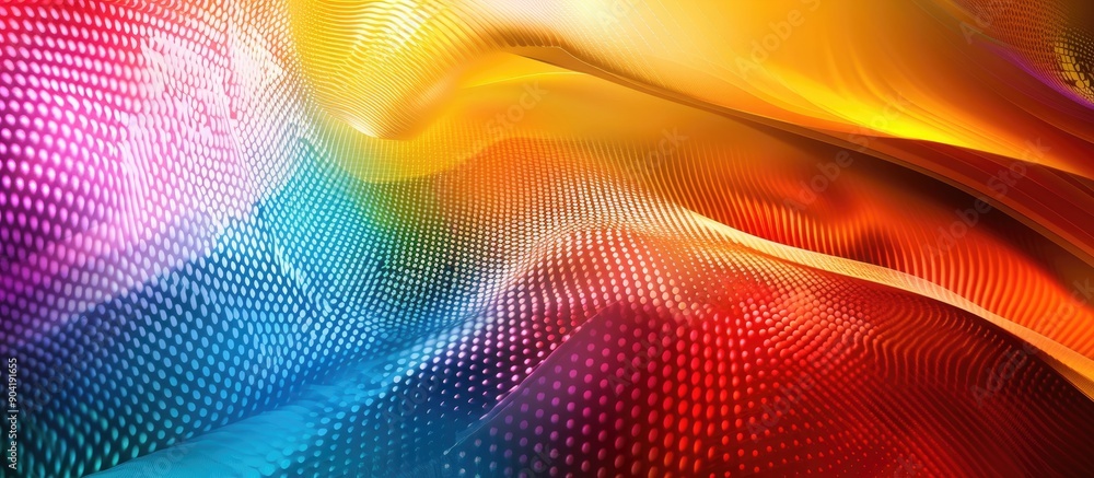 Poster vibrant gradient mesh background with a colorful abstract design ideal for showcasing text or images