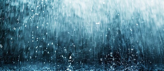 Various overlays depicting realistic rainfall including drizzling and water droplet overlays ideal for graphic designs and adding atmosphere to images with copy space image