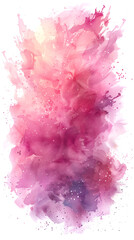 Fototapeta premium Abstract texture background ,Beautiful colorful abstract pink and white background ,Abstract pink watercolor splash texture background on white background