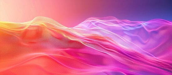 Fototapeta premium Vibrant abstract gradient mesh design with copy space image