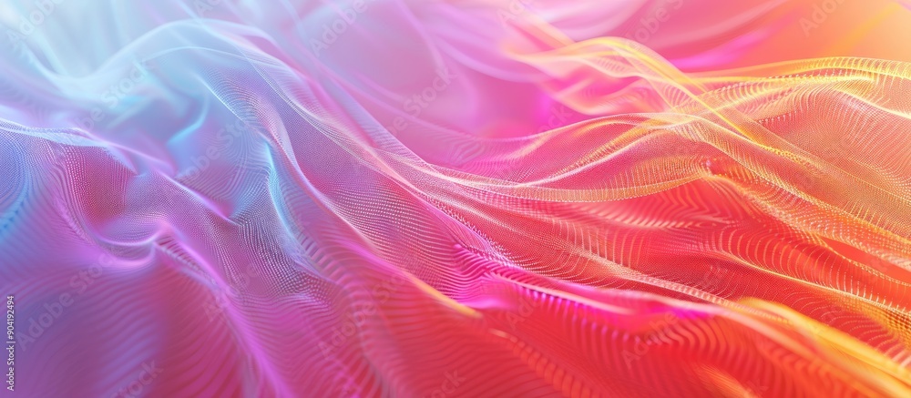 Poster vibrant gradient mesh backdrop with copy space image