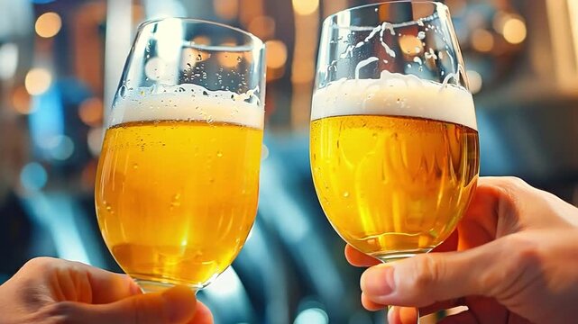 Brewer sommeliers sample the colour and quality of craft beer straight from the brewery.