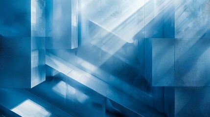 Obraz premium Abstract Blue Geometric Background