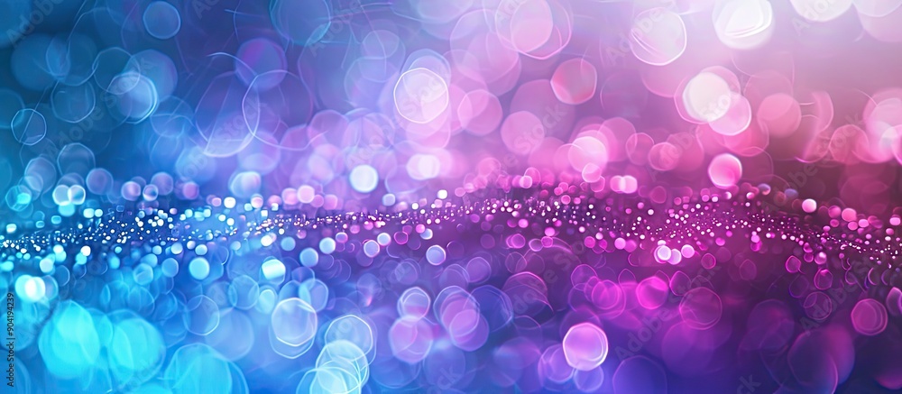 Poster soft textured ultraviolet neon background with defocused color glow and a blur of fluorescent blue a