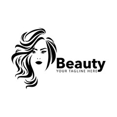 Elegant women Beauty logo design 