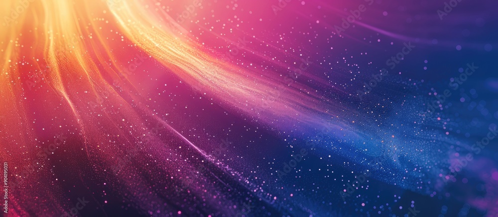 Poster abstract background with color gradient and grainy texture creating a noise effect with a copy space
