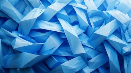 Obraz premium Abstract Blue Geometric Pattern