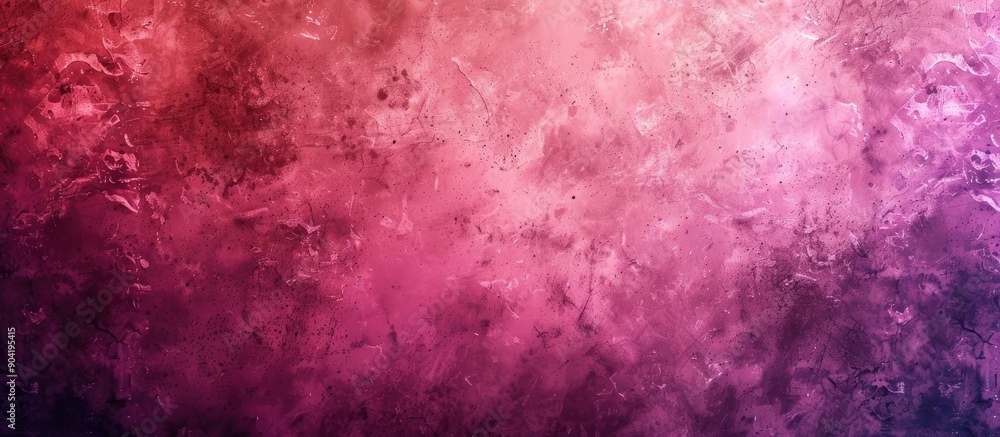 Poster abstract background with a dark pink color gradient and grainy texture suitable for use with copy sp