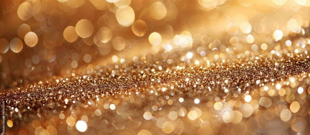 Poster close up view of a sparkling light brown background with ample copy space image available