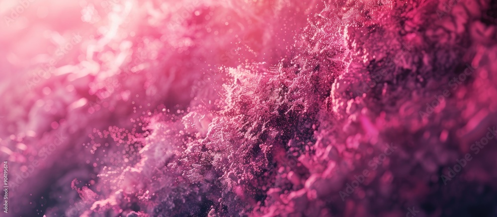 Poster abstract background in gradient dark pink with a grainy texture and noise effect perfect for copy sp