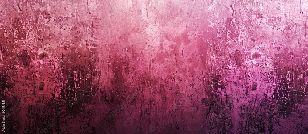 Poster abstract background with a gradient in dark pink hues and a grainy texture creating a noise effect p