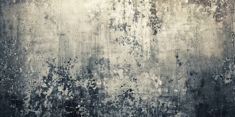 Obraz premium Abstract retro old gray grunge textured wall background. Ai generation