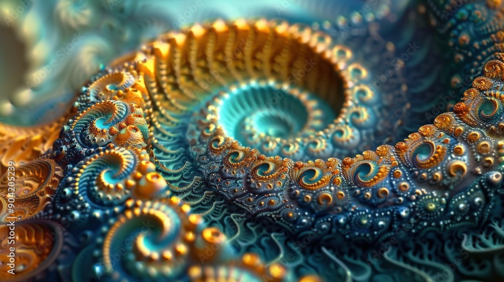 Poster a mesmerizing animated fractal zoom explores detailed patterns and vibrant colors, showcasing comple