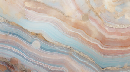 Fototapeta premium Elegant marble texture with soft blue and pink stripes