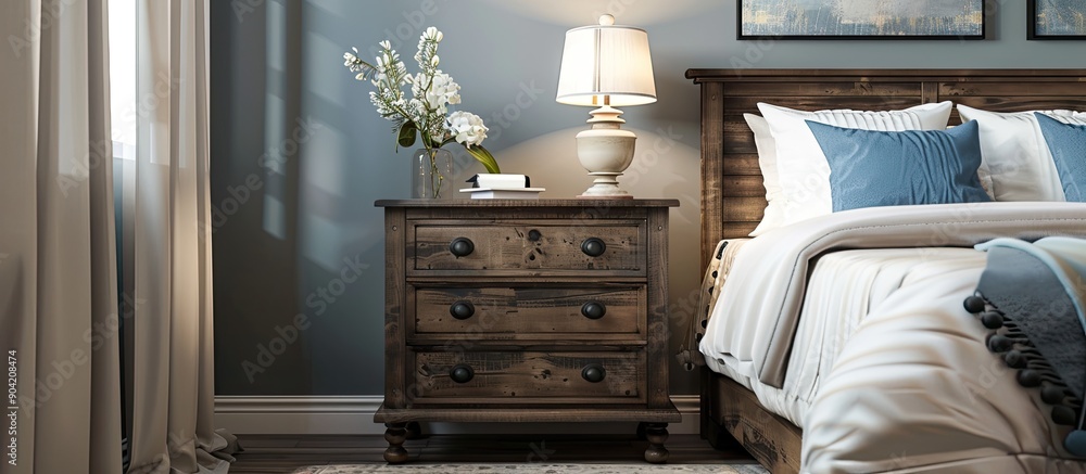 Aufkleber explore a beautiful photo of the penelope nightstand showcasing a rustic bedroom setting its practic