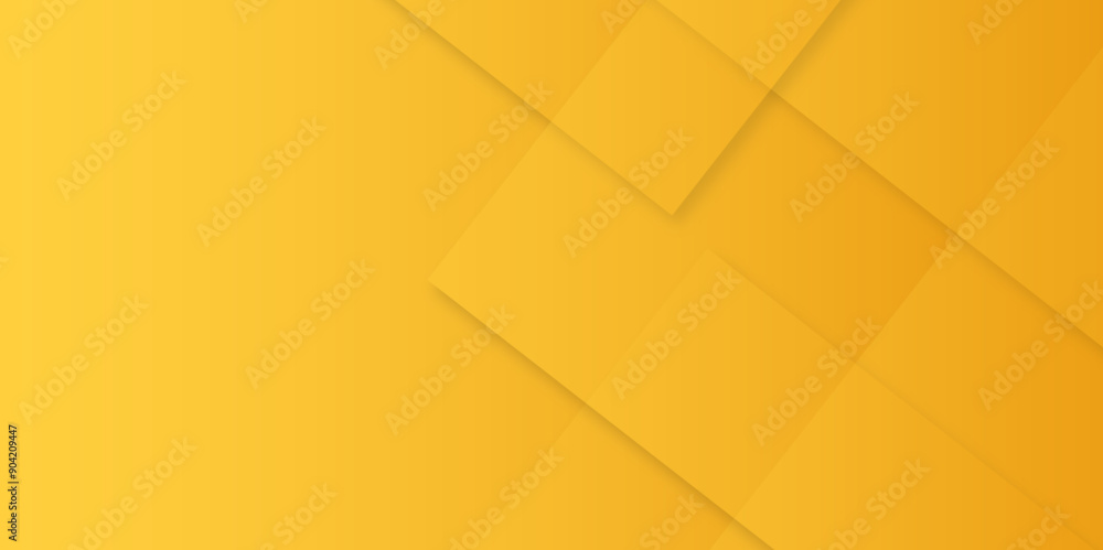 Poster abstract modern orange, yellow pattern geometric luxury gradient line background random square shape